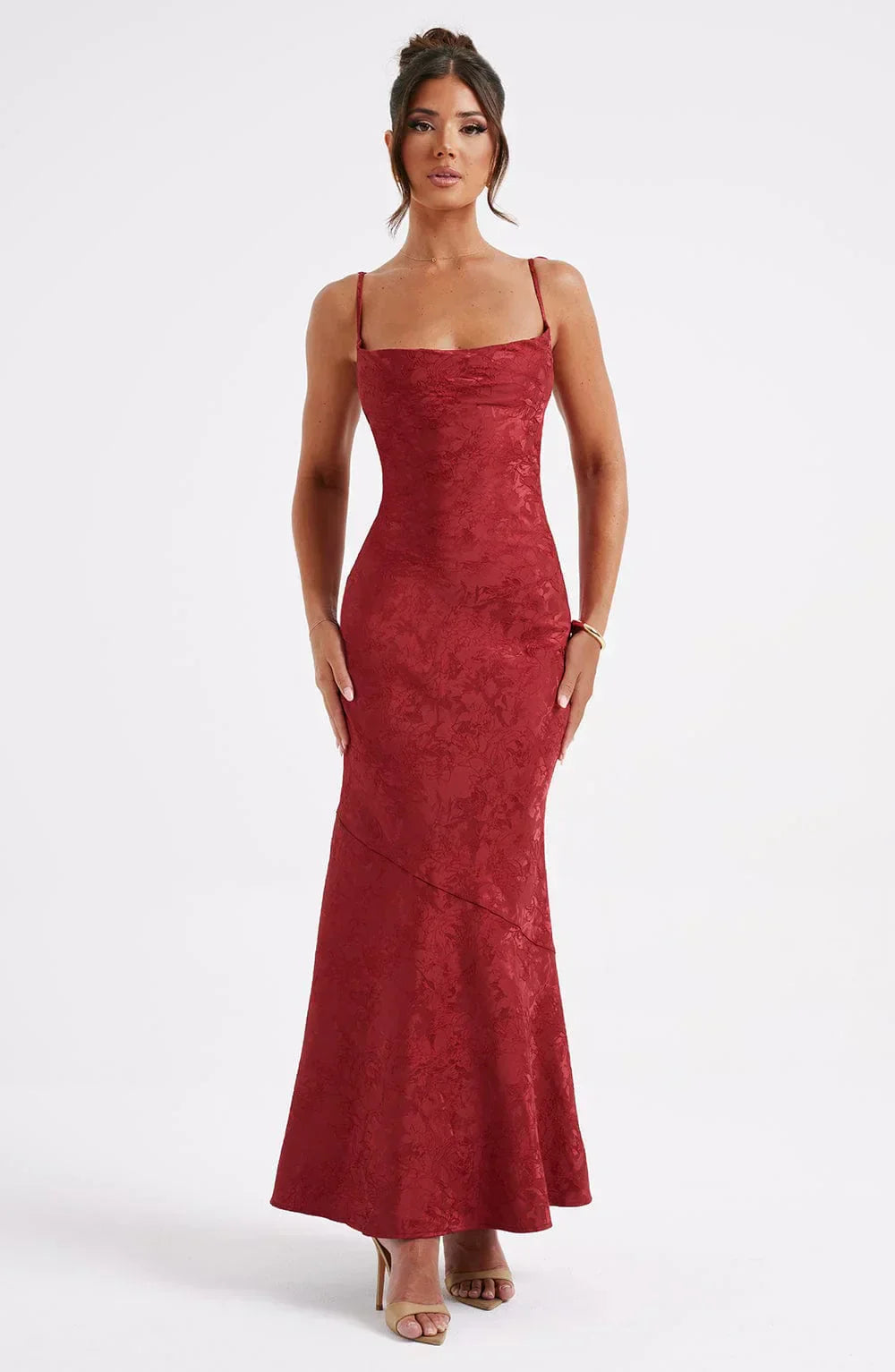 Robe longue Isabella - Rouge