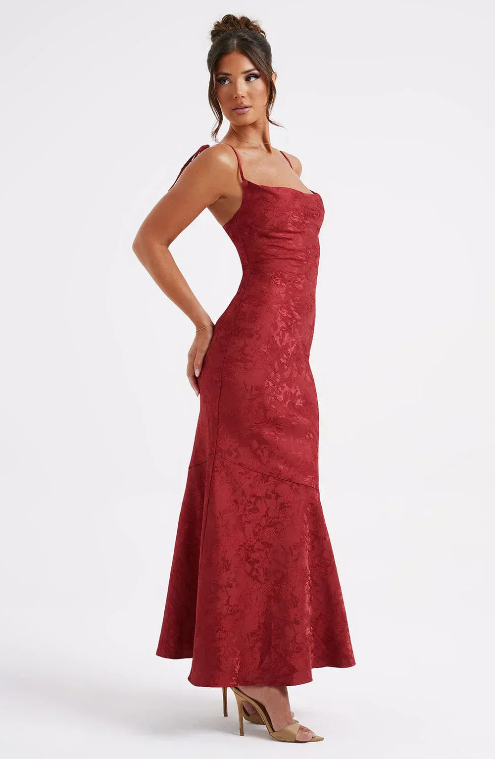 Robe longue Isabella - Rouge